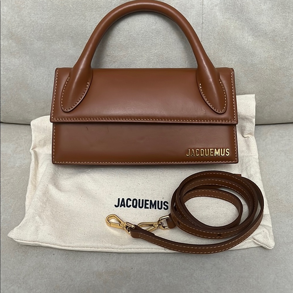 Jacquemus Brown Leather Handbag
